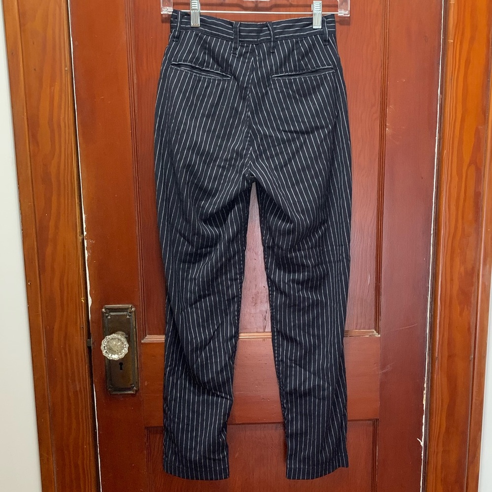 J. Galt Black and White Striped Dress Pants - Picture 2 of 3